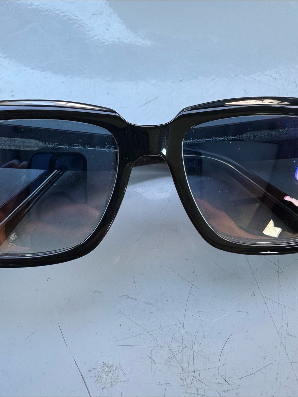 Ray-Ban Black Frame Sunglasses with Gradient Smoke Lenses